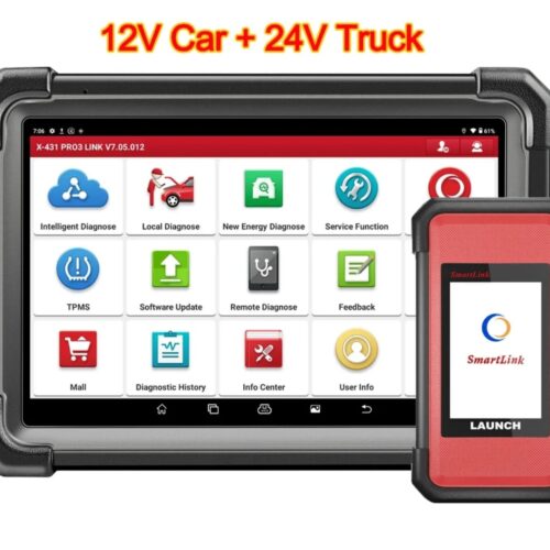 Launch X-431 PRO3S+ V5 CARS AND TRUCKS (12V & 24V)